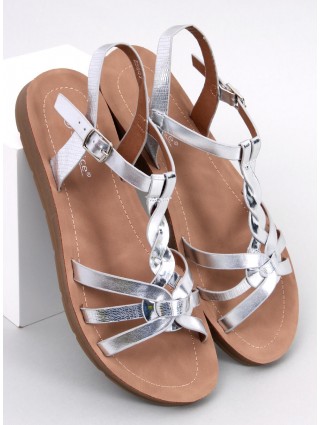 Moteriški AGUILERA SILVER sandalai-SANDALAI-Avalynė ir Aksesuarai