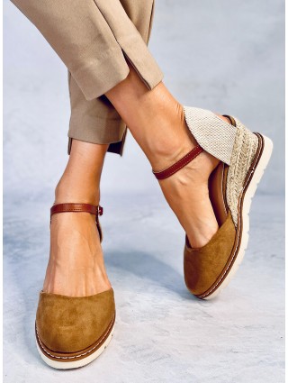 ELLIO KHAKI espadrilės ant kulniukų-ESPADRILĖS-Avalynė ir Aksesuarai